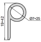 Р-образный силиконовый уплотнительный профиль