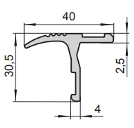 Т-образный силиконовый профиль