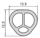 Силиконовый уплотнительный профиль кргулого сечения