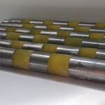 обрезинивание валов фальцовки