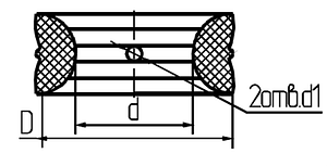 Уплотнение дискового затвора тип Г