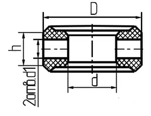 Уплотнение дискового затвора тип Б