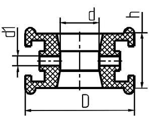 Уплотнение дискового затвора тип Е