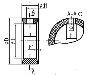 Уплотнение дискового затвора тип З